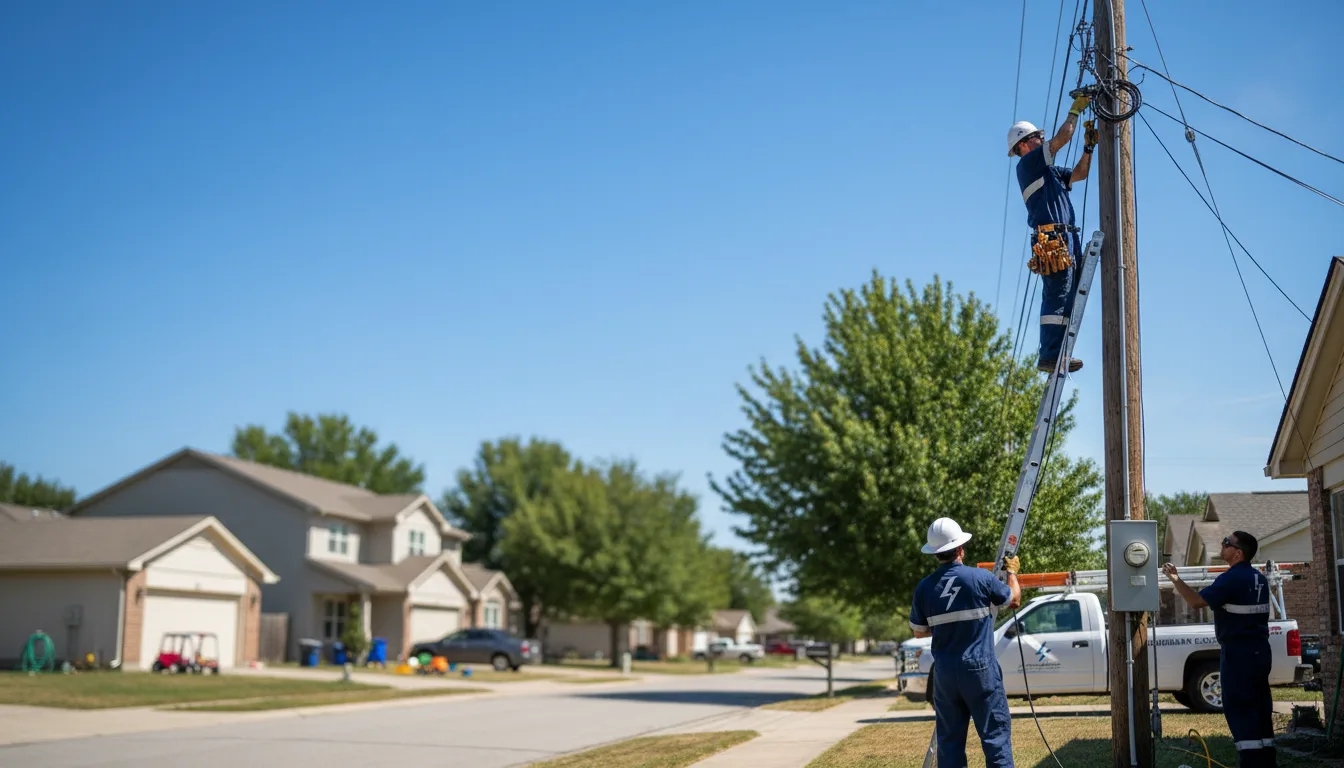 Residential electrician providing installation services in Leetsdale, PA